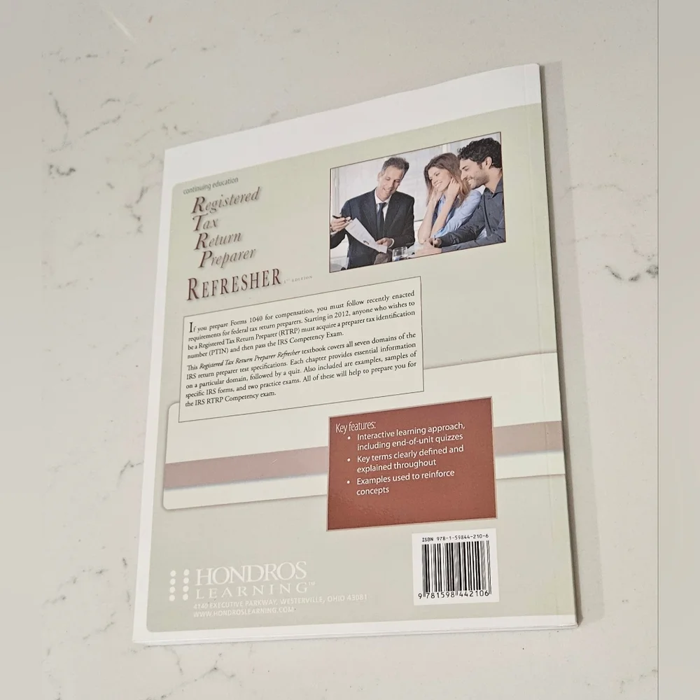 BOGO Registered Tax Return Preparer Refresher Book